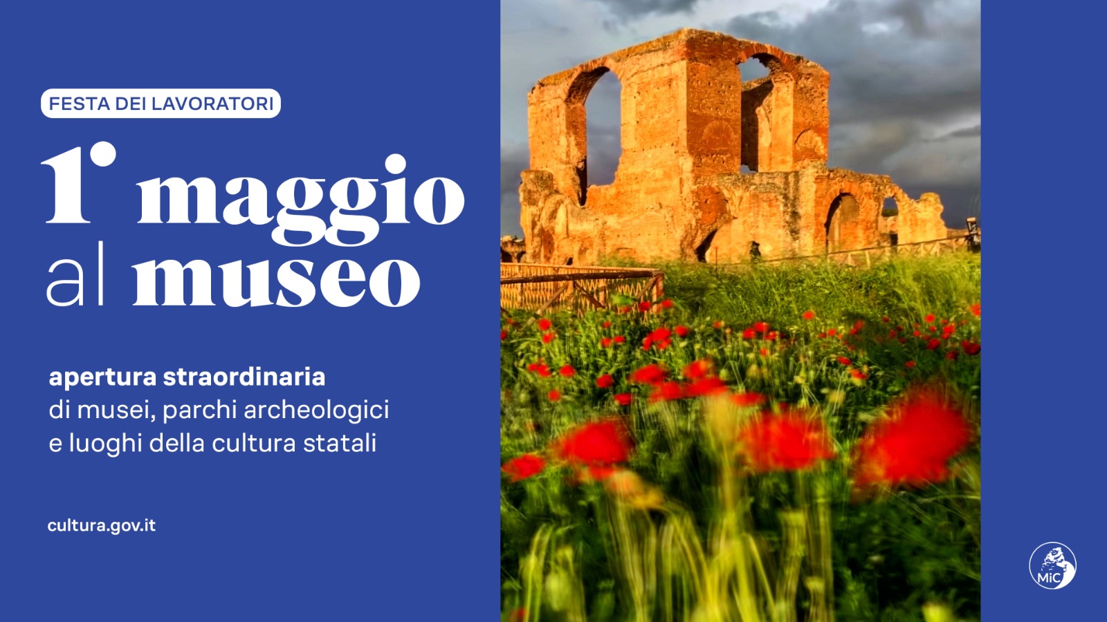 1° maggio 2026 nel Parco Archeologico dell'Appia Antica